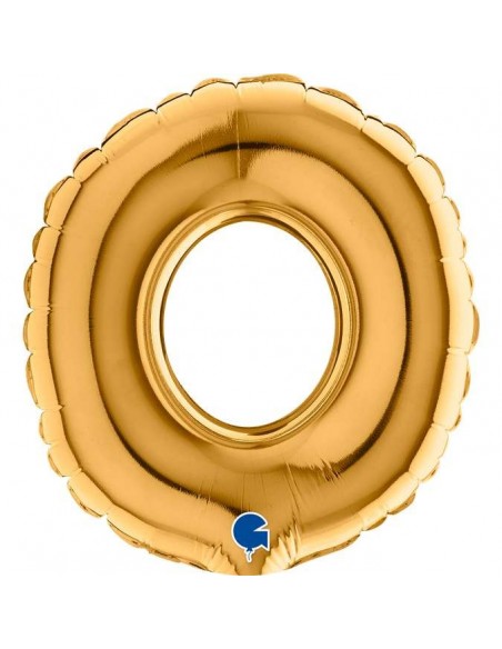 Globo 7" mylar Numero 0 Oro "Gold" GRABO