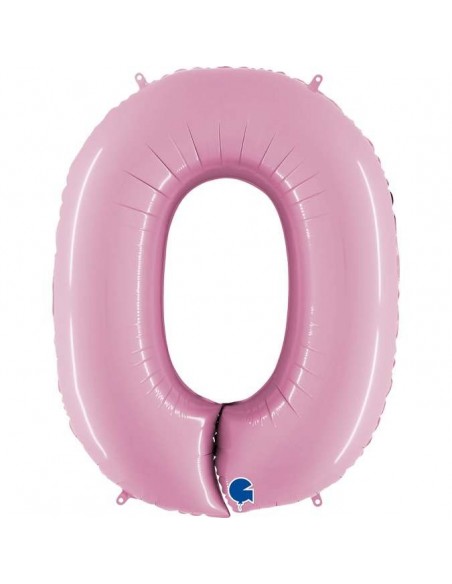 Globo 40" mylar Numero 0 Rosa "Pink" GRABO