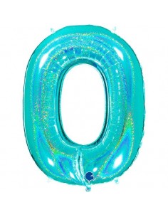 Globo 40" mylar N.0 Tiffany Glitter Holografico GRABO