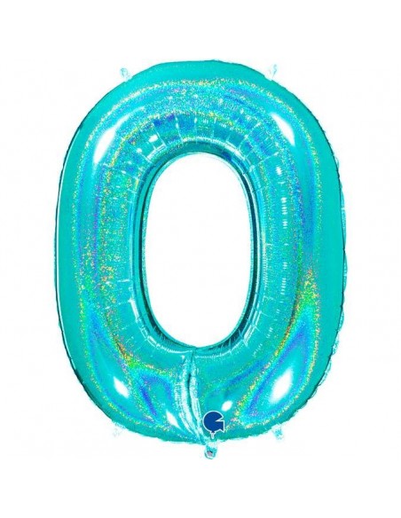 Globo 40" mylar N.0 Tiffany Glitter Holografico GRABO