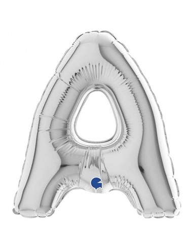 Globo 7" mylar Letra "A" Plata