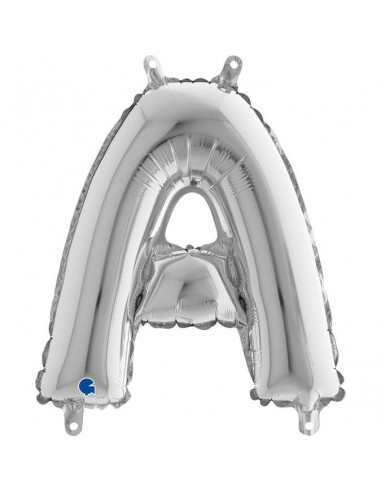Globo 14" mylar Letra "A" Plata