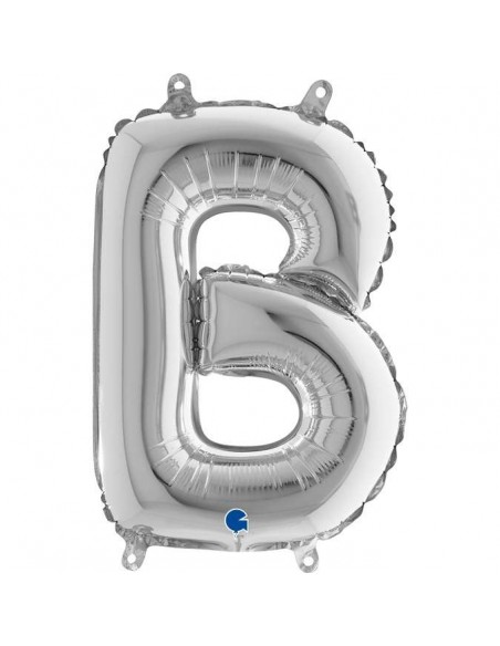 Globo 14" mylar Letra "B" Plata GRABO