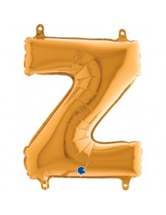 Globo 14" mylar Letra "Z" Gold GRABO