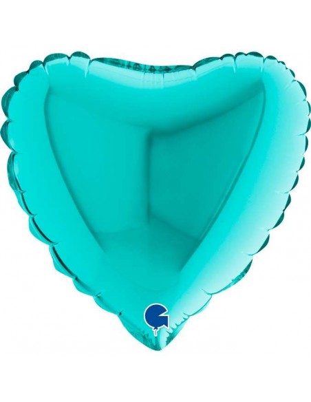 Globo 9" / 25 cm mylar Corazón Tiffany GRABO