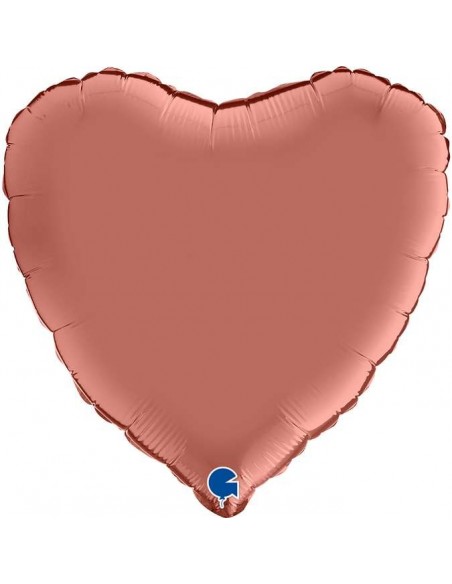 Globo 18" Corazón Satinato Rose Gold GRABO
