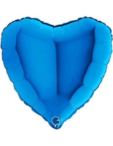 Globo 18" -46CM  mylar corazon  Azul "Heart Blue"