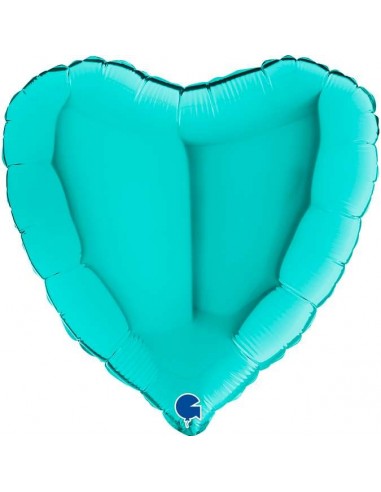 Globo 18" mylar Corazón Tiffany