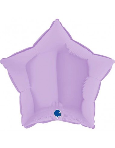Globo 18" mylar Estrella Matte Lila "Matte Lilac"