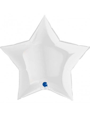 Globo 36" mylar Estrella Blanco "White"