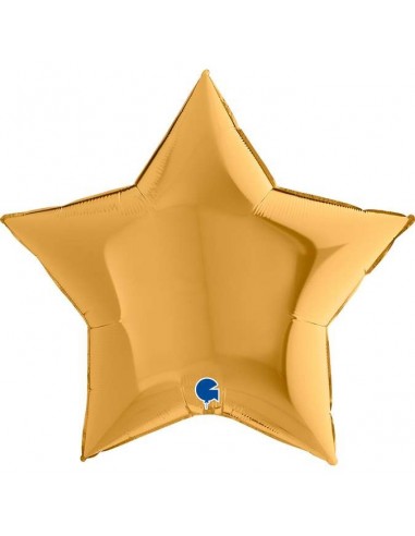 Globo 36" Jumbo mylar Estrella Oro "Star Gold"