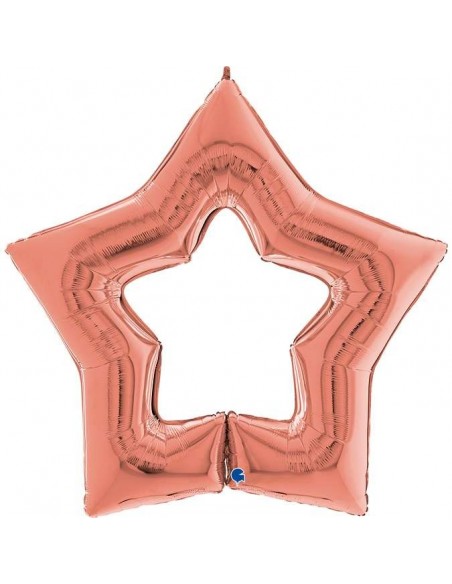 Globo 48" Mylar Estrella Rose Gold "Star Rose Gold" GRABO