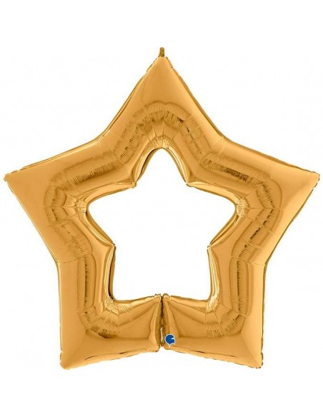 Globo 48" Mylar Estrella Oro "Star Gold" estrella GRABO
