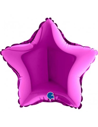 Globo 9" mylar Estrella Violeta \\\"Purple\\\"