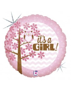 Globo 18" 46cm mylar Es niña "It's a Girl!" GRABO