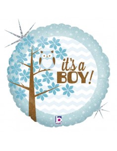 Globo 18" 46cm mylar Es un NIño "It's a Boy!" GRABO