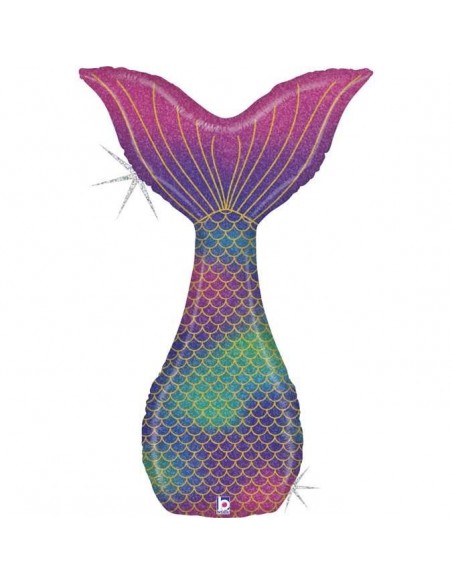 Globo 46" Super Shape Sirena Glitter "Glitter Mermaid" GRABO