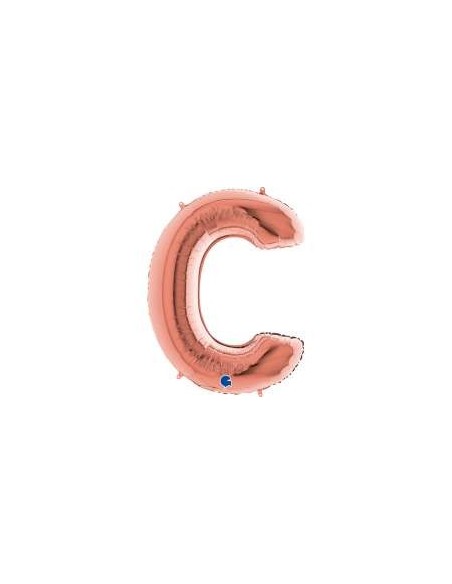 Globo Mylar letra "C" 40" 100cm rose gold GRABO