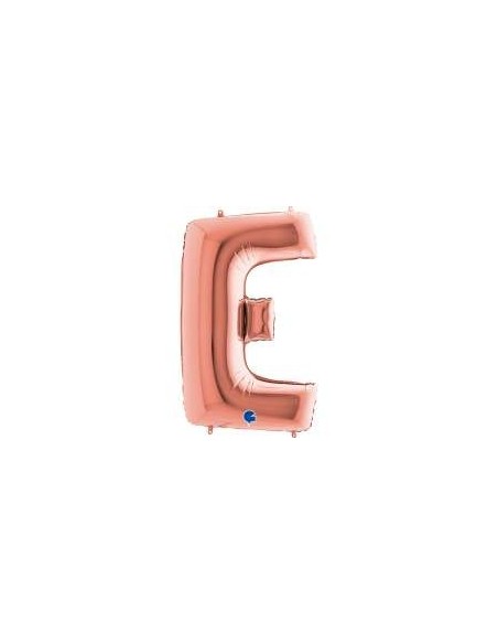 Globo mylar letra "E" 40" 100cm rose gold GRABO
