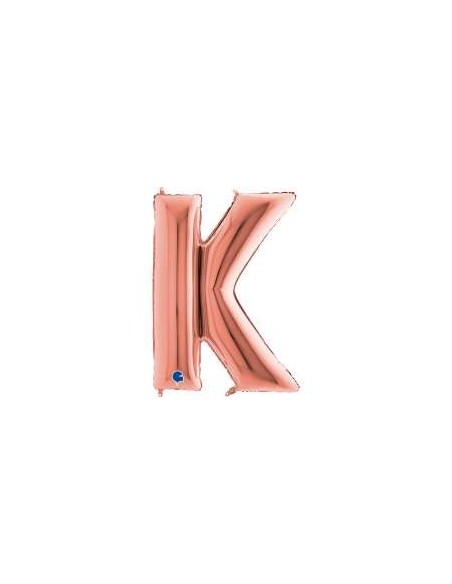 Globo Mylar letra "K" 40" - 100cm Rose gold GRABO