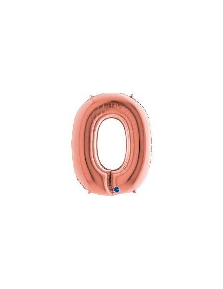 Globo Mylar letra "O" 40" - 100 cm Rose gold GRABO