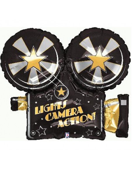 GLOBO FOIL  32" 81CM  LUCES CAMARA ACCCION 1PZ GRABO