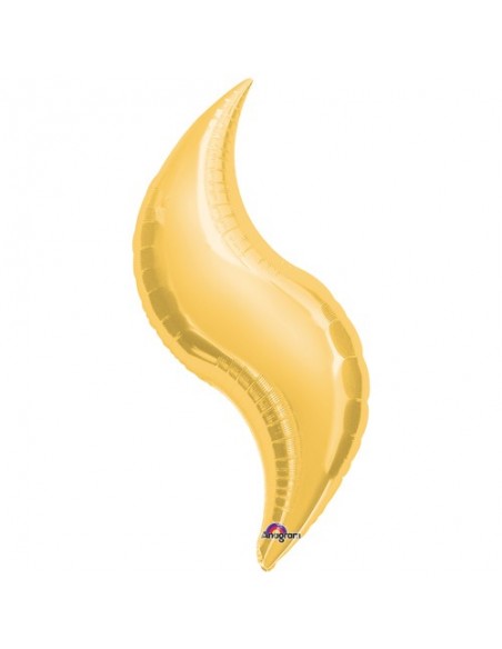 GLOBO FOIL SUPER CURVA GOLD 36" 91CM 1 PZ KALEIDOSCOPE