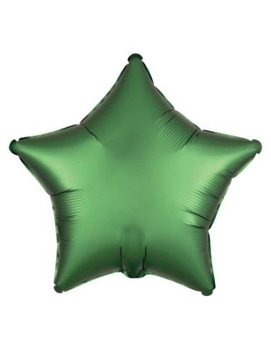 GLOBO MYLAR 18" 46CM ESTRELLA VERDE SATINADA