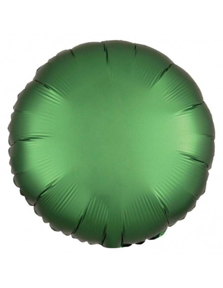 Globo 17" - 44cm ROUND ESMERALDO Satinado 1pZ ANAGRAM