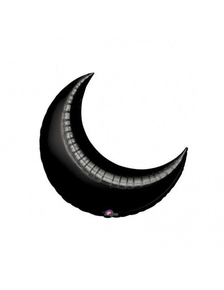 GLOBO FOIL 18" 46cm LUNA NEGRA 1PZ GRABO