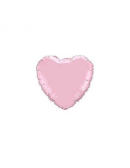 GLOBO FOIL 18" 46 CM CORAZON ROSA PERLADO 1PZ GRABO