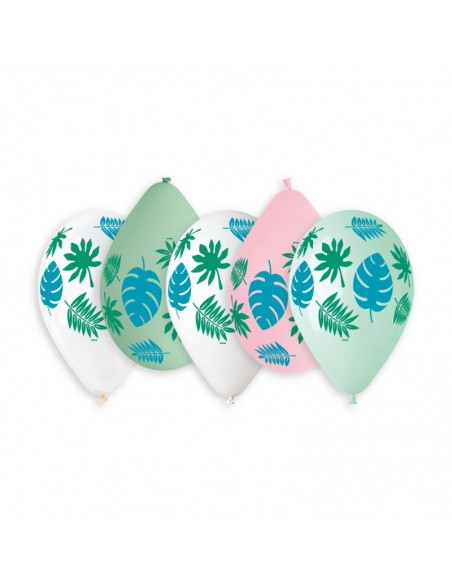 Gemar Print 727 large tropical leaves - 33cm / 13" - G120 - 50pcs G...