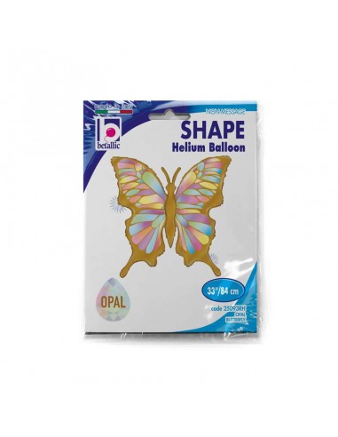 Globo 33" super shape mariposa OPAL GRABO