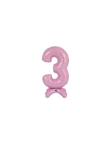 Globo 25" 64 cm Mylar STANDUP ROSA PASTEL N. "3" GRABO