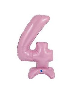 Globo 25" 64cm Mylar STANDUP ROSA PASTEL N. "4" GRABO