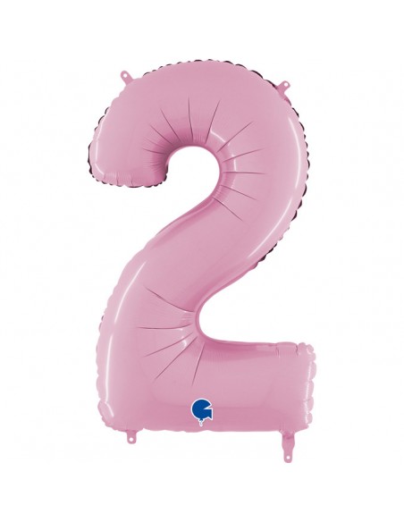 Globo 26" Mylar ROSA pastel N. "2" GRABO