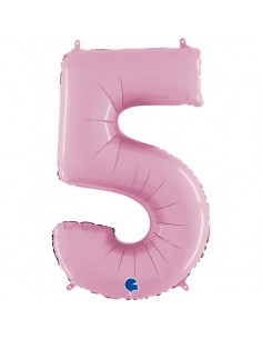 Globo 26" Mylar ROSA pastel N. "5" GRABO