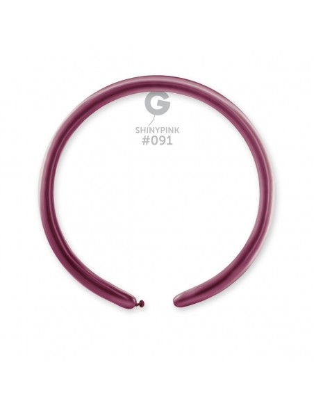 Gemar Shiny Modelling 2,5cm / 1"  SHINY PINK DB2-091 50 UNIDADES GEMAR