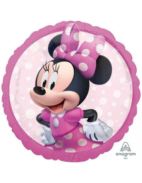 GLOBO 18"-45CM MYLAR MINNIE MOUSE FUCSIA ANAGRAM