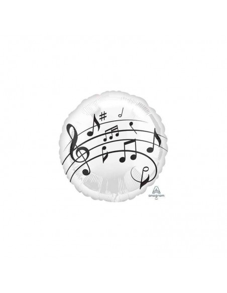 Globo 18" /45cm Notas Musicales Anagram1 pz ANAGRAM