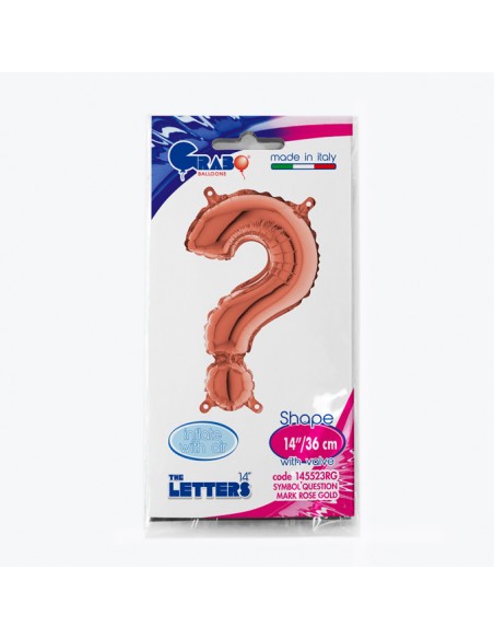GLOBO 14" MYLAR SIMBOLO ? ROSE GOLD GRABO