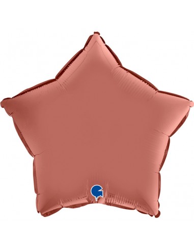 GLOBO 18" MYLAR ESTRELLA SATINADA ROSE GOLD