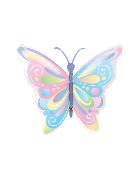 Globo 40" Mylar Super Shape Mariposa Beautiful QUALATEX