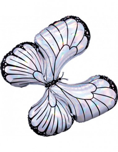 GLOBO 30" Mylar super shape Mariposa Holografico