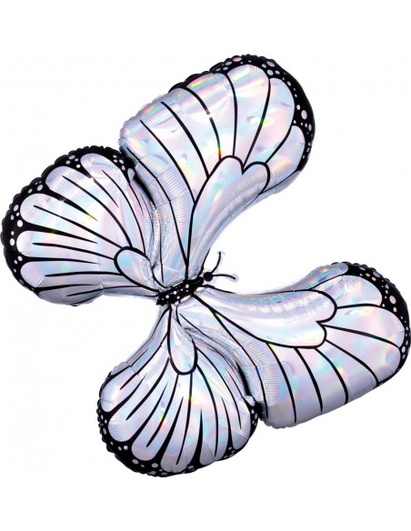 GLOBO 30" Mylar super shape Mariposa Holografico ANAGRAM