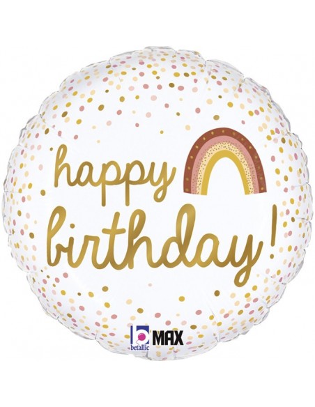 Globo 18" Mylar HAPPY BIRTHDAY BOHO BIRTHDAY GRABO