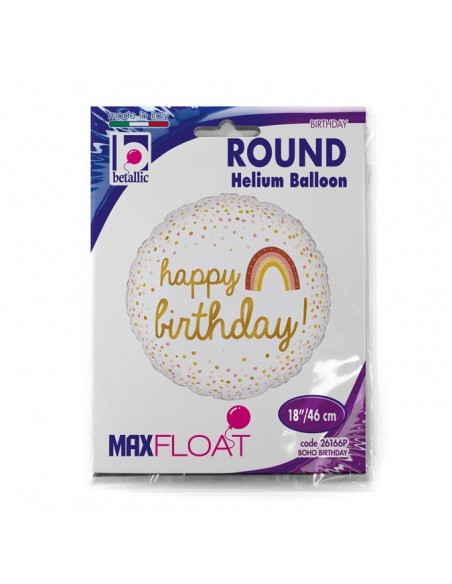 Globo 18" Mylar HAPPY BIRTHDAY BOHO BIRTHDAY GRABO