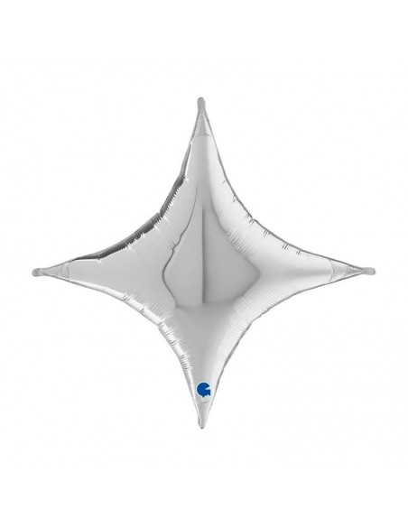 Estrellas a 4 puntas Siver 18" GRABO