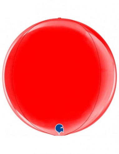 GLOBO 15" ESFERA ROJA  4D