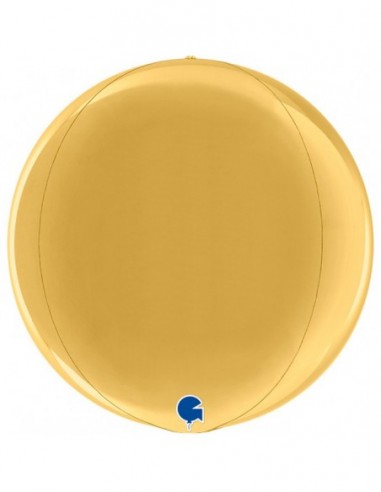 Globo  15" Esfera 4D Gold